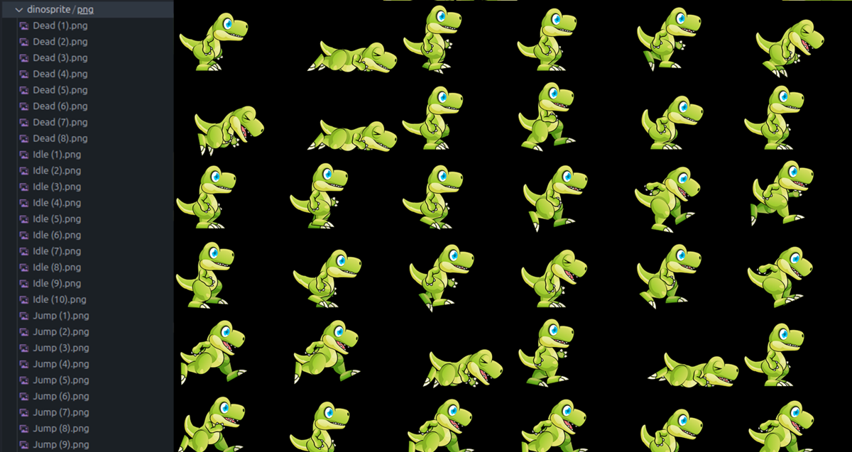 Image du project de création d'un générateur de sprite et css